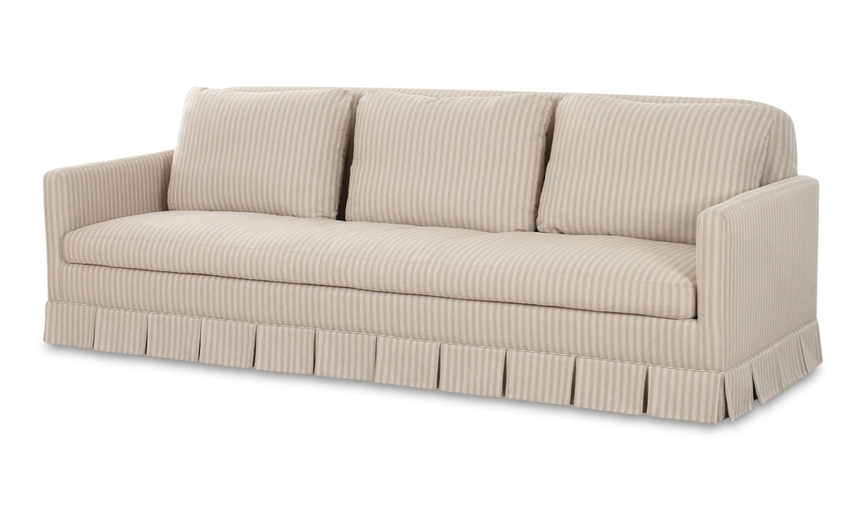 Pellicano Sofa Beige Stripe by Moe's Home at Eve Furniture