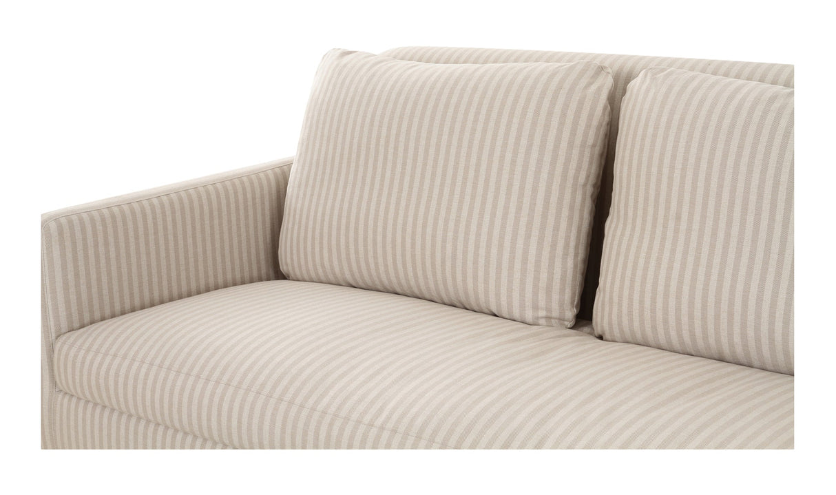 Pellicano Sofa Beige Stripe by Moe's Home at Eve Furniture