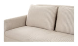 Pellicano Sofa Beige Stripe by Moe's Home at Eve Furniture