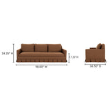 Pellicano Terracotta Sofa by Moe's Home at Eve Furniture