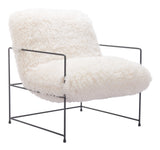 Pelut White Accent Chair by Zuomod at Eve Furniture