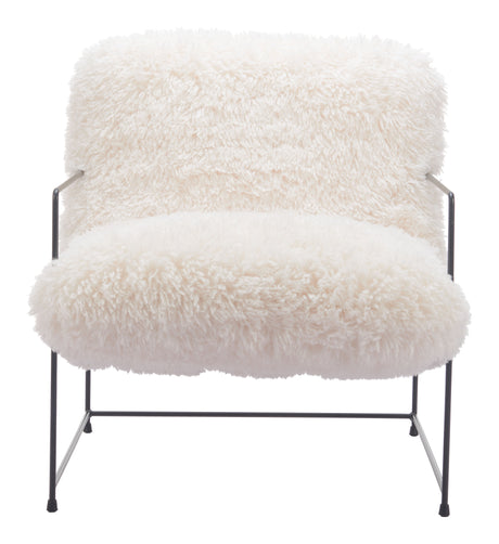 Pelut White Accent Chair by Zuomod at Eve Furniture