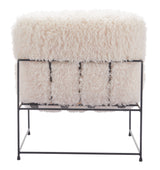 Pelut White Accent Chair by Zuomod at Eve Furniture
