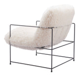 Pelut White Accent Chair by Zuomod at Eve Furniture
