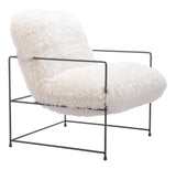 Pelut White Accent Chair by Zuomod at Eve Furniture