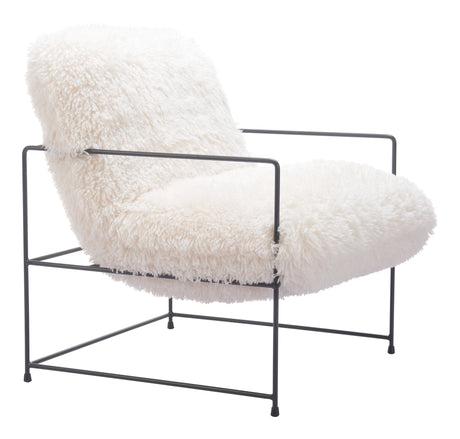 Pelut White Accent Chair by Zuomod at Eve Furniture