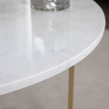 Pembroke Gold/White Cocktail Table by Crestview at Eve Furniture