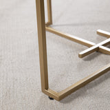 Pembroke Gold/White Cocktail Table by Crestview at Eve Furniture