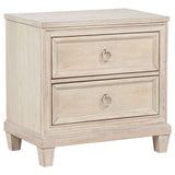 Pembroke Washed Oak 2-drawer Nightstand Bedside Table by Coaster at Eve Furniture