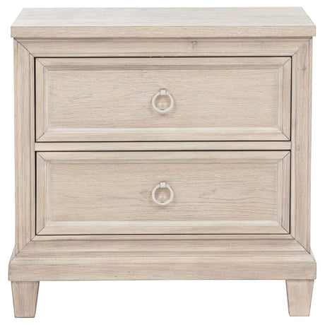 Pembroke Washed Oak 2-drawer Nightstand Bedside Table by Coaster at Eve Furniture