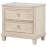 Pembroke Washed Oak 2-drawer Nightstand Bedside Table by Coaster at Eve Furniture