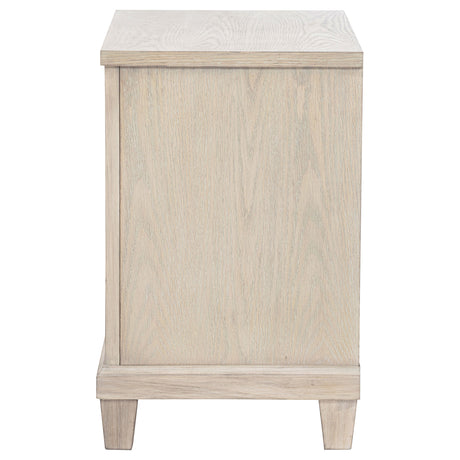 Pembroke Washed Oak 2-drawer Nightstand Bedside Table by Coaster at Eve Furniture