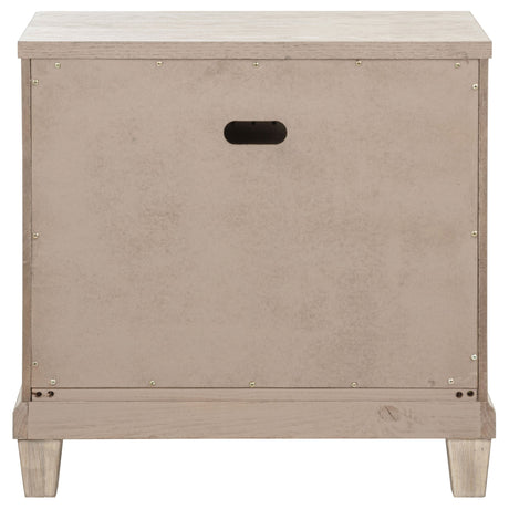 Pembroke Washed Oak 2-drawer Nightstand Bedside Table by Coaster at Eve Furniture