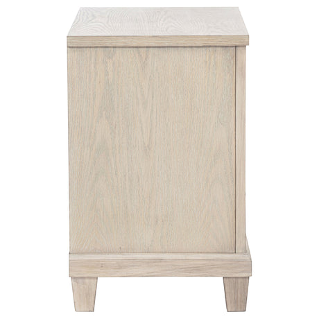 Pembroke Washed Oak 2-drawer Nightstand Bedside Table by Coaster at Eve Furniture