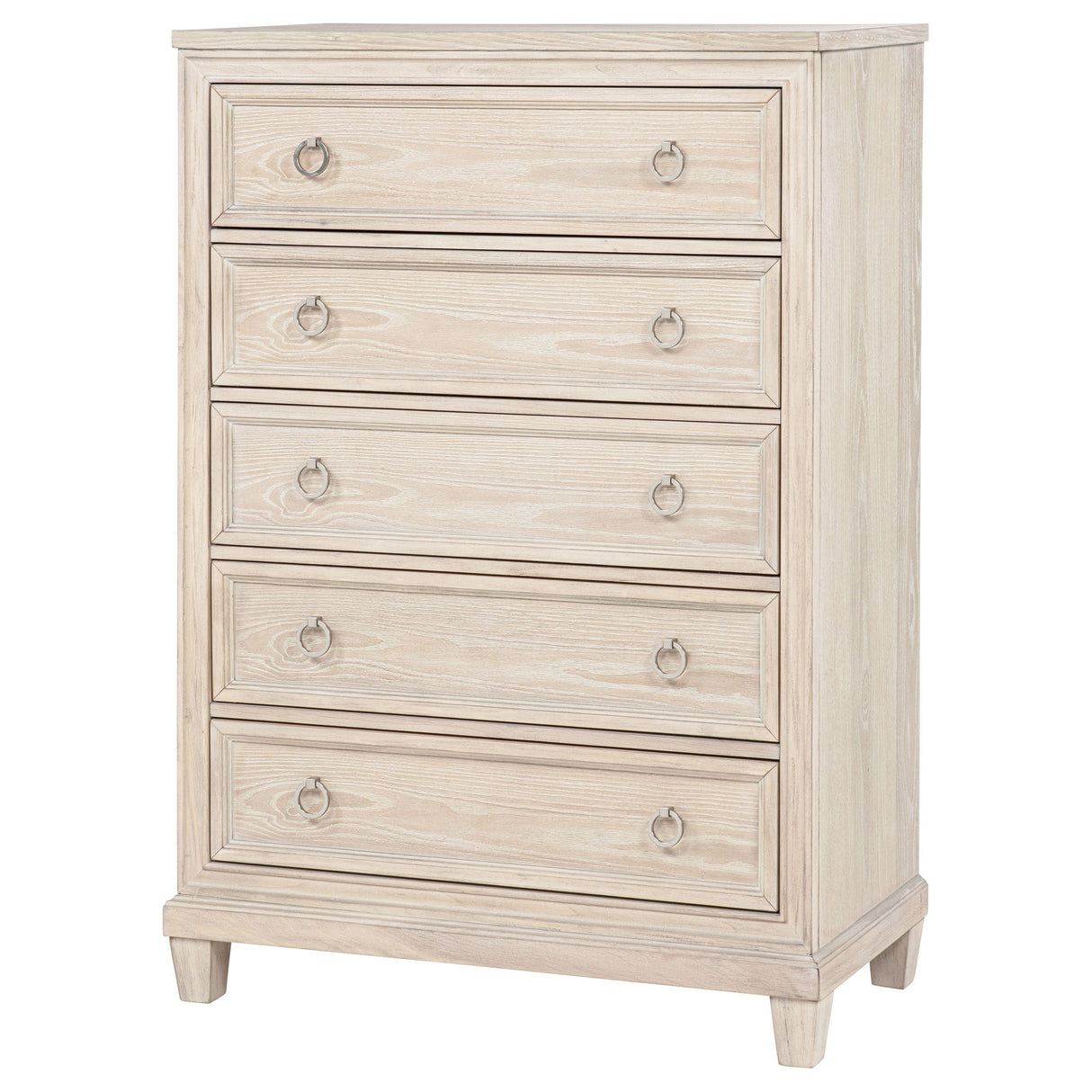 Pembroke Washed Oak 5-drawer Chest of Drawers by Coaster at Eve Furniture
