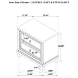Pembroke Washed Oak 5-piece Eastern King Bedroom Set by Coaster at Eve Furniture