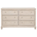 Pembroke Washed Oak 6-drawer Bedroom Dresser Cabinet by Coaster at Eve Furniture