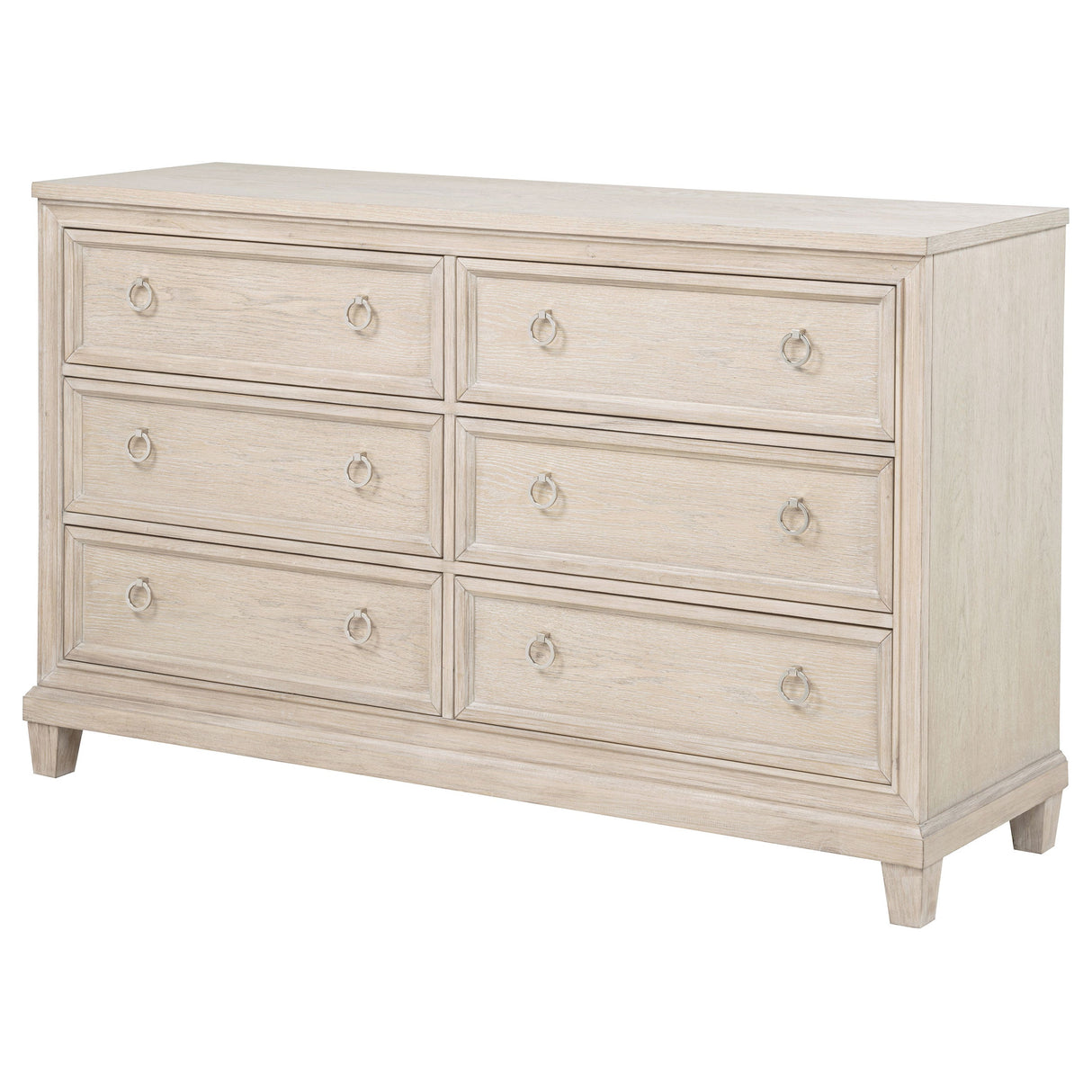 Pembroke Washed Oak 6-drawer Bedroom Dresser Cabinet by Coaster at Eve Furniture