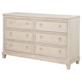 Pembroke Washed Oak 6-drawer Bedroom Dresser Cabinet by Coaster at Eve Furniture