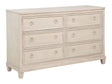 Pembroke Washed Oak 6-drawer Bedroom Dresser Cabinet by Coaster at Eve Furniture