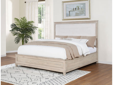 Pembroke Washed Oak 66-inch California King Panel Bed by Coaster at Eve Furniture