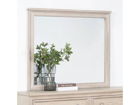 Pembroke Washed Oak Dresser Mirror by Coaster at Eve Furniture