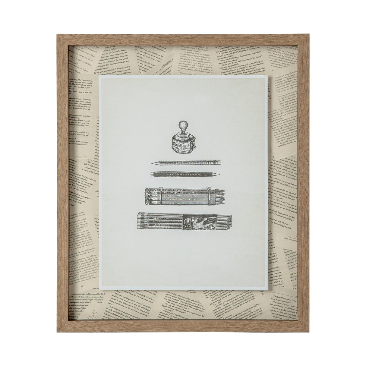 Pencils & Pen by Sam Appleman a Framed Art Print Matted under Glass by Mercana at Eve Furniture