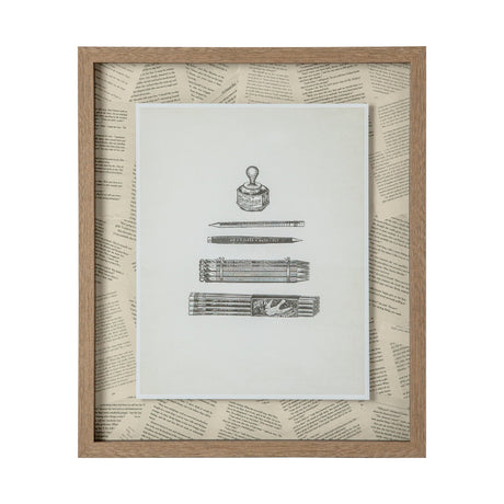 Pencils & Pen by Sam Appleman a Framed Art Print Matted under Glass by Mercana at Eve Furniture