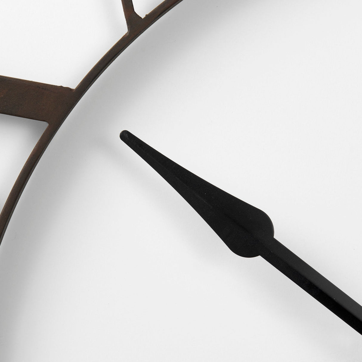 Pender Black Iron Round Wall Clock by Mercana at Eve Furniture