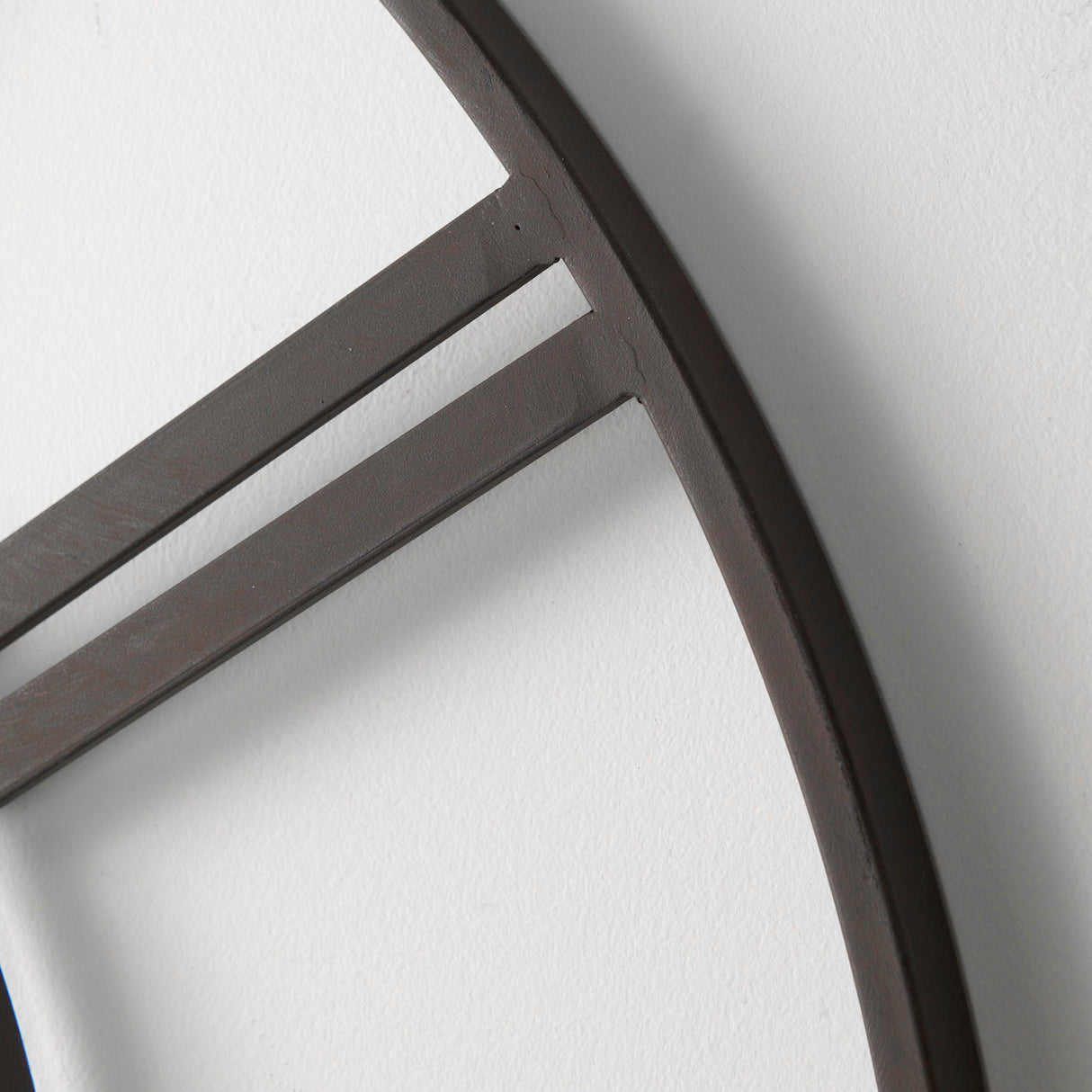 Pender Black Iron Round Wall Clock by Mercana at Eve Furniture
