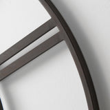 Pender Black Iron Round Wall Clock by Mercana at Eve Furniture
