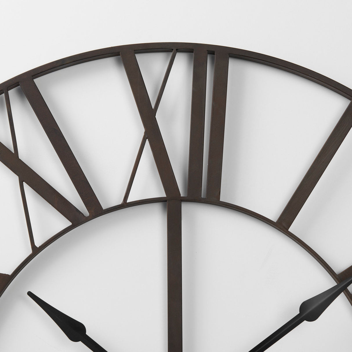 Pender Black Iron Round Wall Clock by Mercana at Eve Furniture