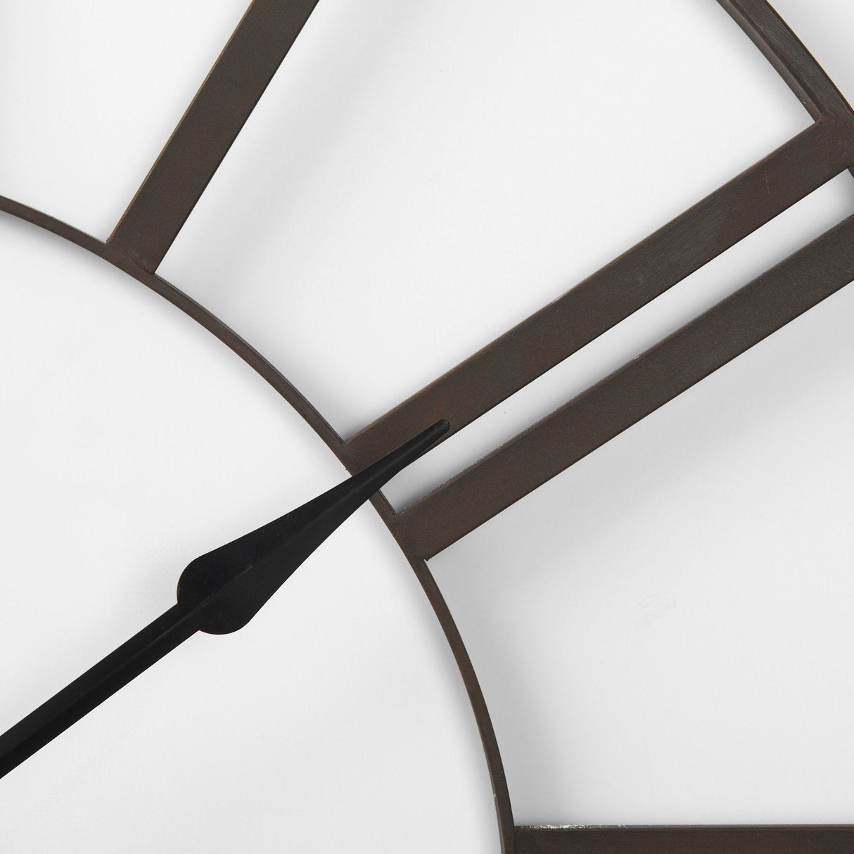Pender Black Iron Round Wall Clock by Mercana at Eve Furniture