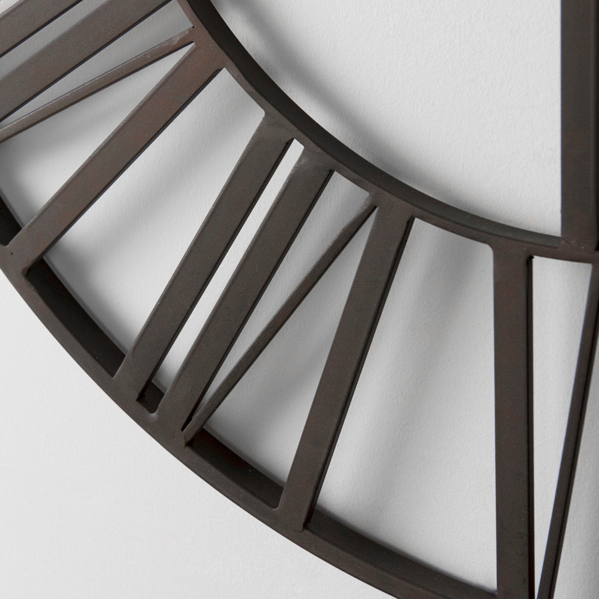 Pender Black Iron Round Wall Clock by Mercana at Eve Furniture