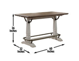 Pendleton Ivory/Honey Oak Counter Height Dining Set by Steve Silver at Eve Furniture