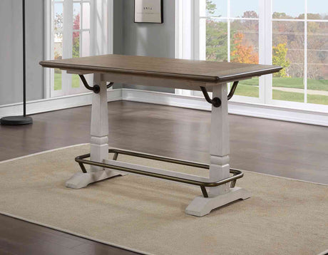 Pendleton Ivory/Honey Oak Counter Height Dining Set by Steve Silver at Eve Furniture