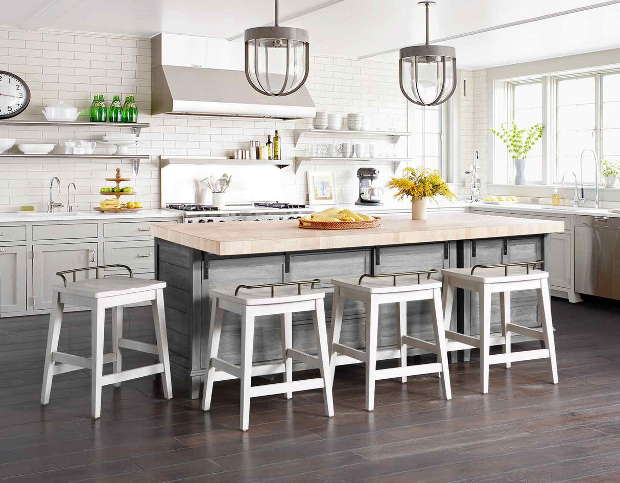 Pendleton Ivory/Honey Oak Counter Height Dining Set by Steve Silver at Eve Furniture