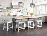 Pendleton Ivory/Honey Oak Counter Height Dining Set by Steve Silver at Eve Furniture