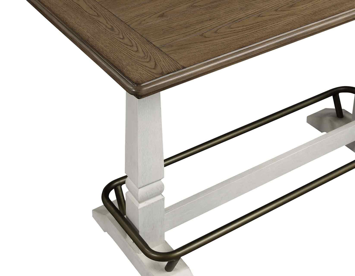 Pendleton Ivory/Honey Oak Counter Height Dining Set by Steve Silver at Eve Furniture