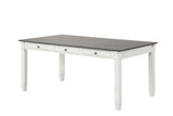 Pendola Rustic White Dining Table by Furniture of America at Eve Furniture