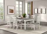 Pendola Rustic White Dining Table by Furniture of America at Eve Furniture