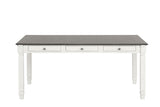 Pendola Rustic White Dining Table by Furniture of America at Eve Furniture