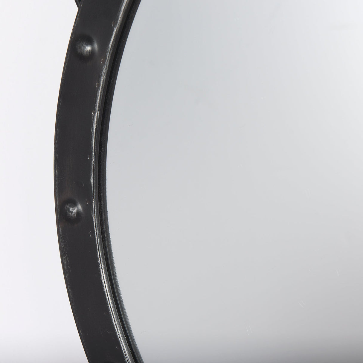 Pendula Round Metal Frame Mirror by Mercana at Eve Furniture