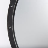 Pendula Round Metal Frame Mirror by Mercana at Eve Furniture