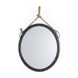 Pendula Round Metal Frame Mirror by Mercana at Eve Furniture