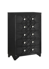 Penelope Black 5-Drawer Chest