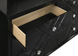 Penelope Black 6-Drawer Dresser