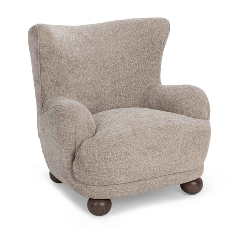 Penelope Mushroom Taupe Accent Chair by Classic Home at Eve Furniture