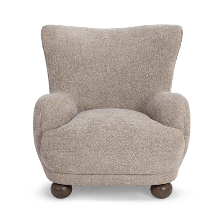 Penelope Mushroom Taupe Accent Chair by Classic Home at Eve Furniture