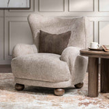 Penelope Mushroom Taupe Accent Chair by Classic Home at Eve Furniture